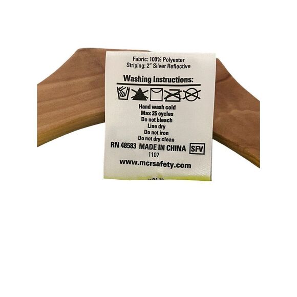 Safety Vest MCR Safety Unisex 2X High Visibility Yellow Reflective Netted NEW - Picture 6 of 7